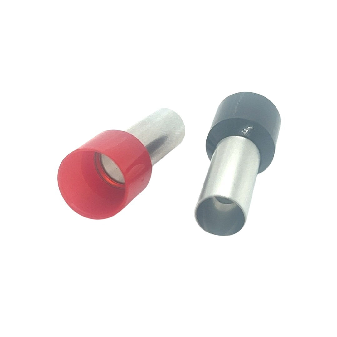 Insulated Cord End Terminals (Red / Black) (Copper + Nylon) (16-25mm2 Wire Range) (Price / Unit)