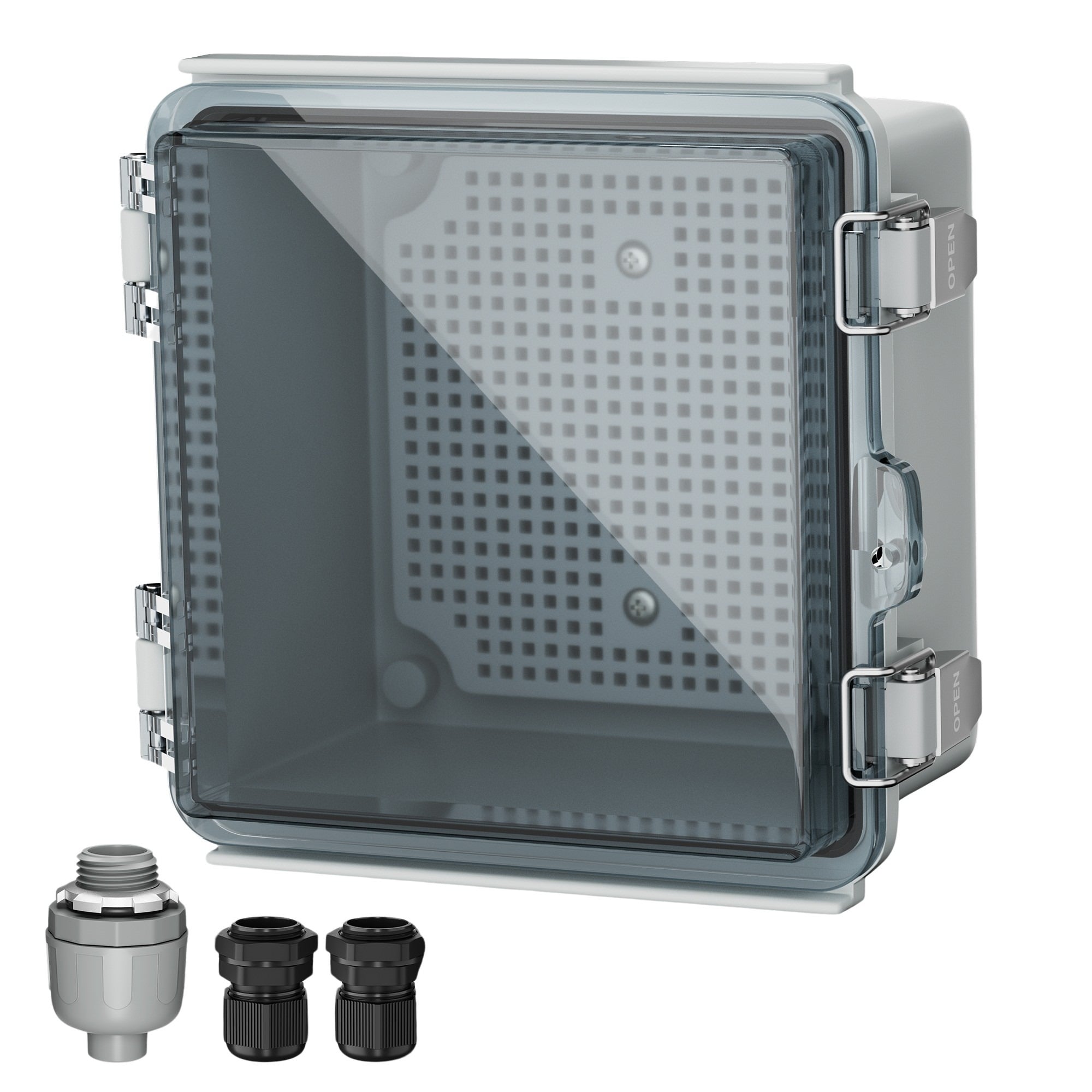 Electrical Transparent Junction Box + Components 150mm x 150mm x 90mm Waterproof - CABLESmart