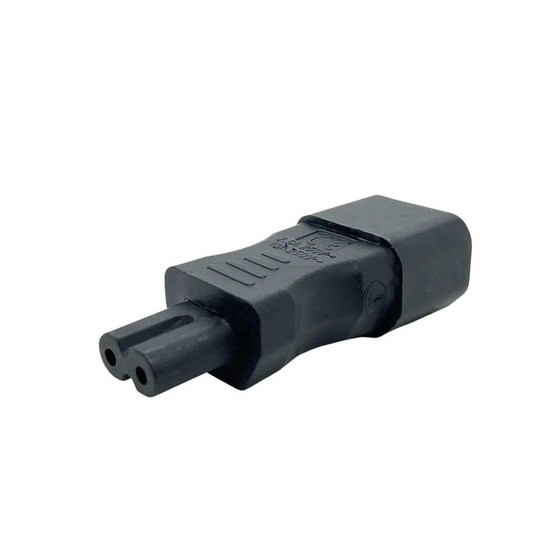 Figure 8 Female C7 to IEC Male C14 Adaptor 2.5A 250V AC - CABLESmart
