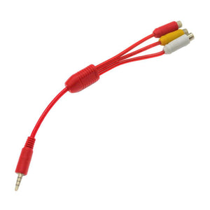 3.5mm Stereo Male x 4 Connector to 3RCA Female Cable (15cm) - CABLESmart