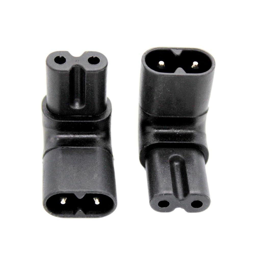 Figure 8 Male to Figure 8 Female Right Angle Vertical Adaptor - CABLESmart