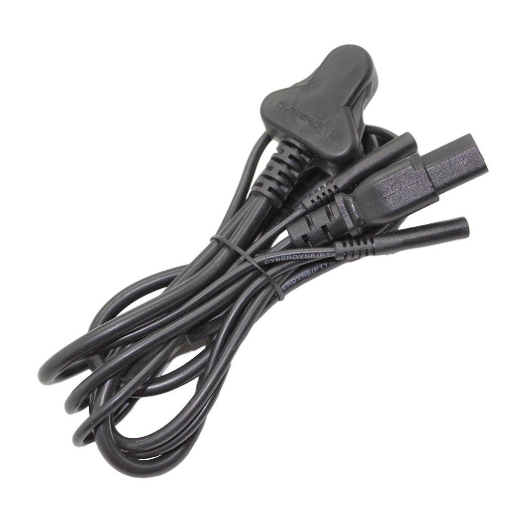 AC Power Cable (SA 3 Pin) to 2 x Figure 8 + IEC Female (1.8m) - CABLESmart