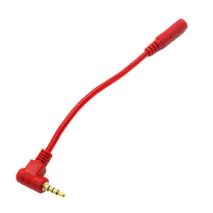 3.5mm TRRS Angle Male to 3.5mm TRS Female Cable (15cm) - CABLESmart