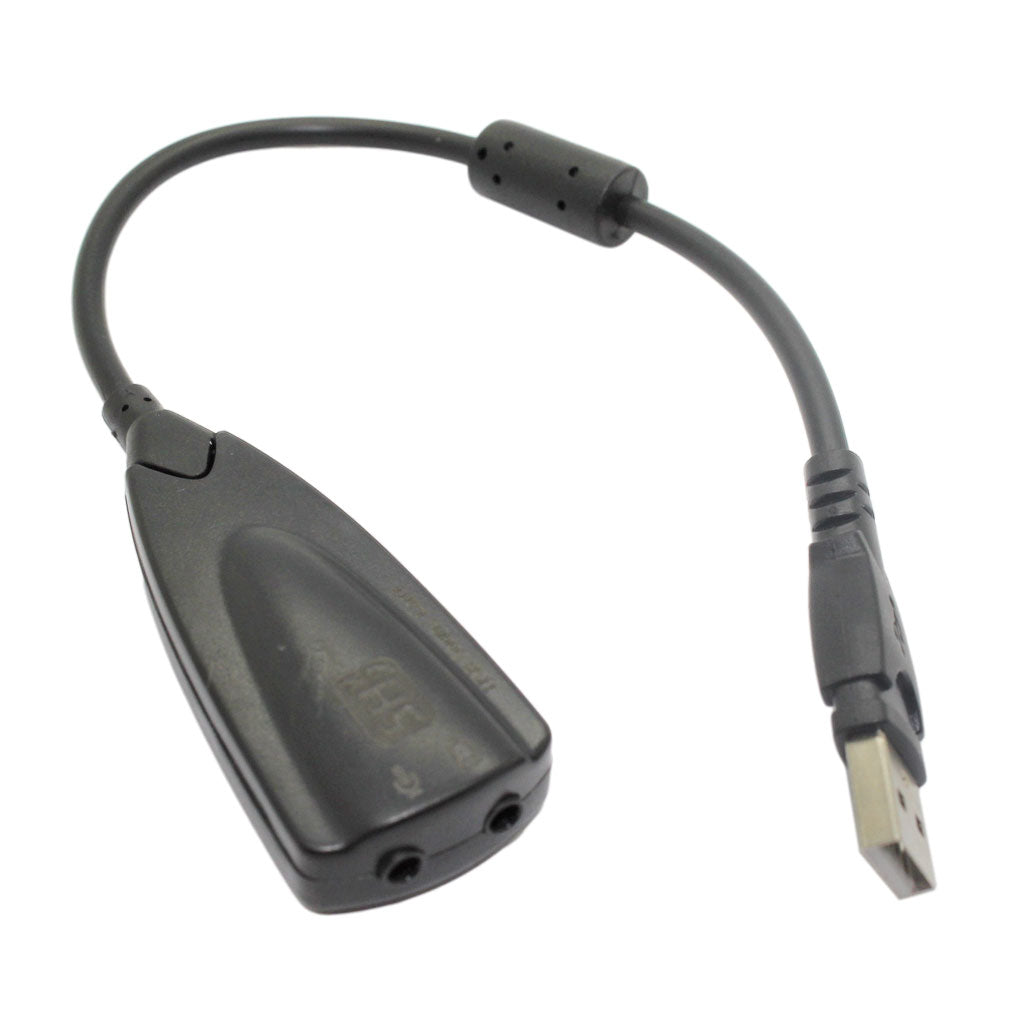 USB 2.0 Type A Male to Microphone / Headset Convertor Cable (34cm)