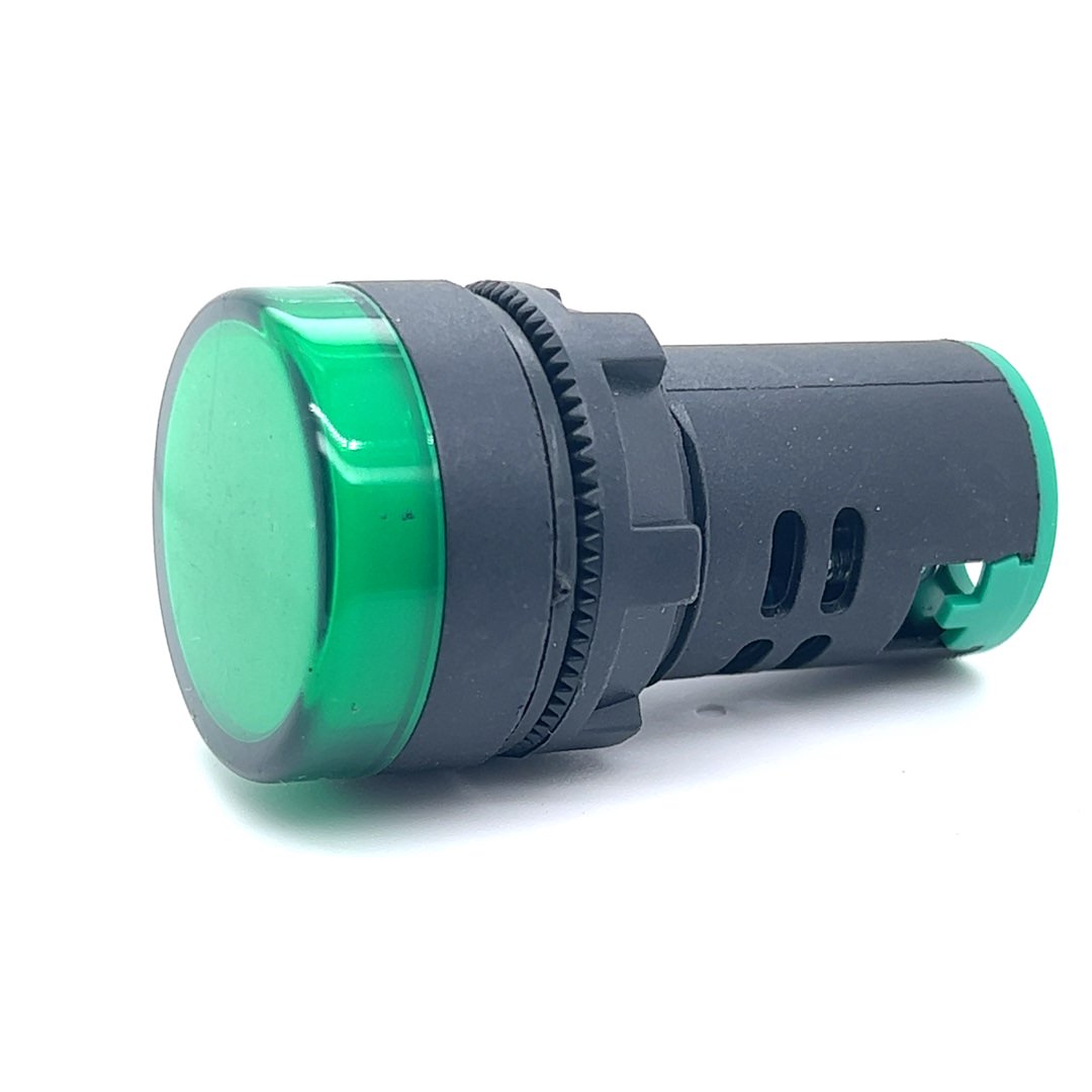 Indicator Light (Screw Terminal) (22mm) (220V) (Green)
