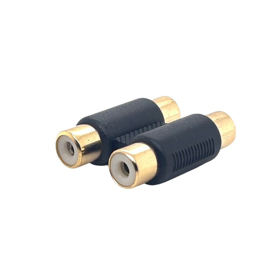 2RCA Female to 2RCA Female Adaptor (1pc)