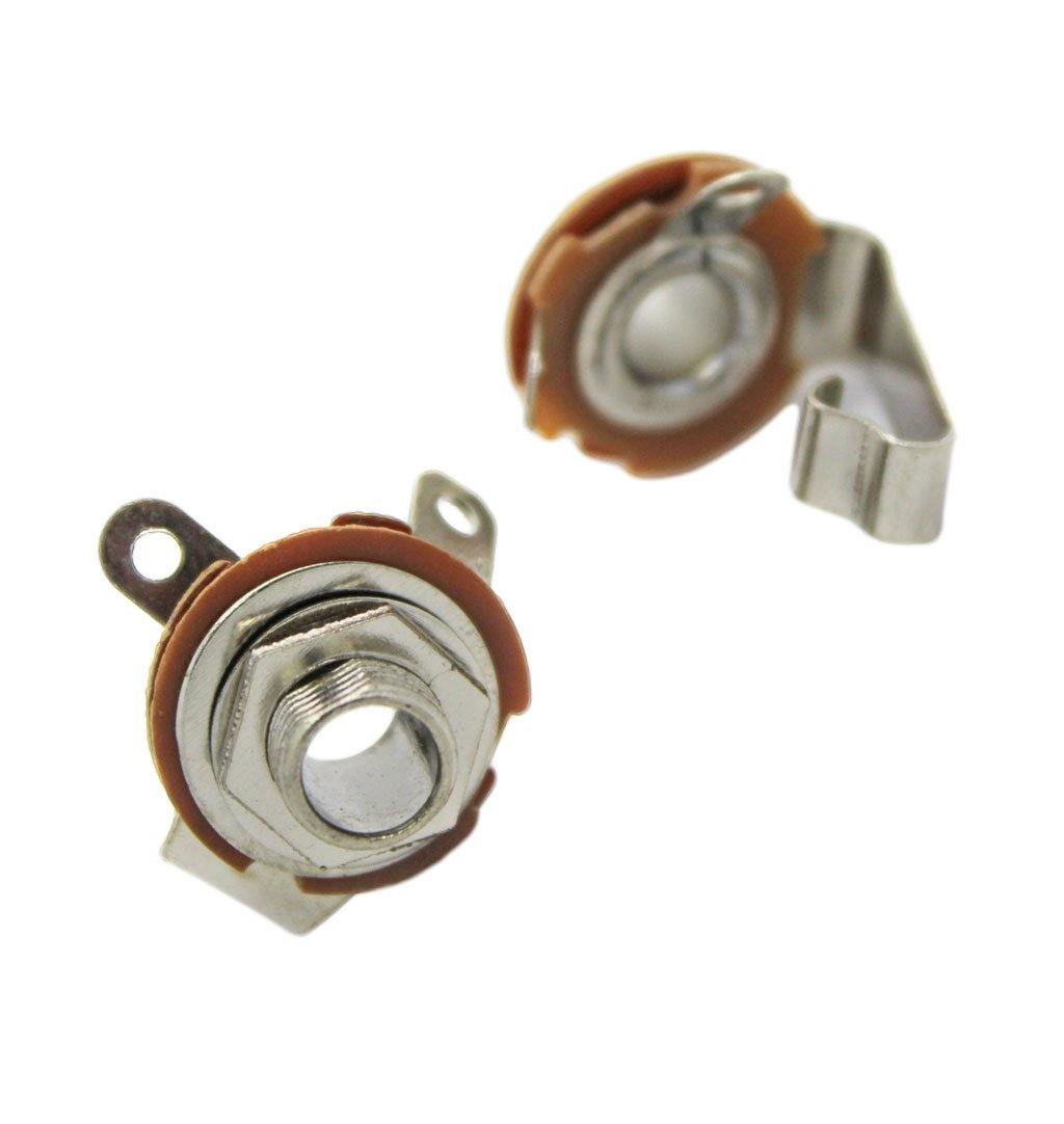 6.35mm Panel Mount Mono Female Connector (Unswitched) - CABLESmart