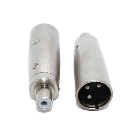 XLR (Cannon) Male to RCA Female Adaptor - CABLESmart