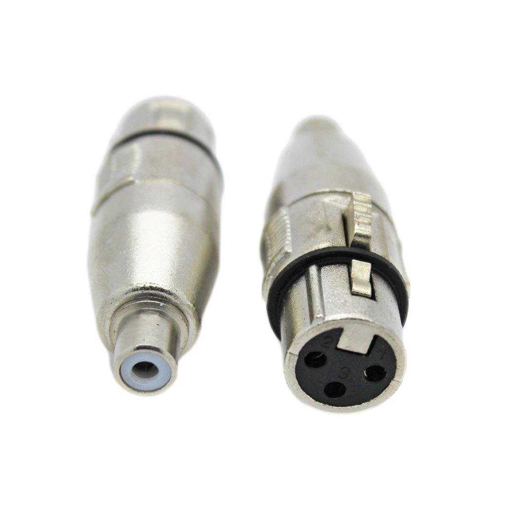 XLR (Cannon) Female to RCA Female Adaptor - CABLESmart