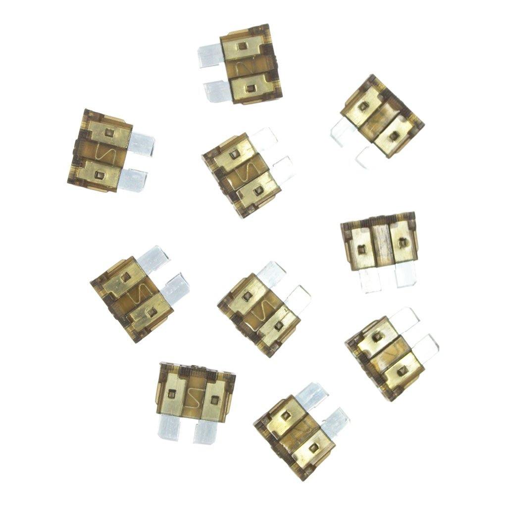Car Blade Fuse (7.5A) (20mm) (Tan) (10-piece pack) - CABLESmart