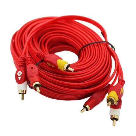 3RCA Male to 3RCA Male Cable (15m) (OFC Gold) - CABLESmart
