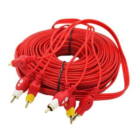 3RCA Male to 3RCA Male Cable (20m) (OFC Gold) - CABLESmart