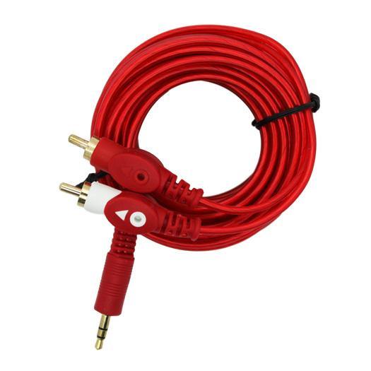 3.5mm Stereo Male to 2RCA Male Cable (5m) (Gold) - CABLESmart