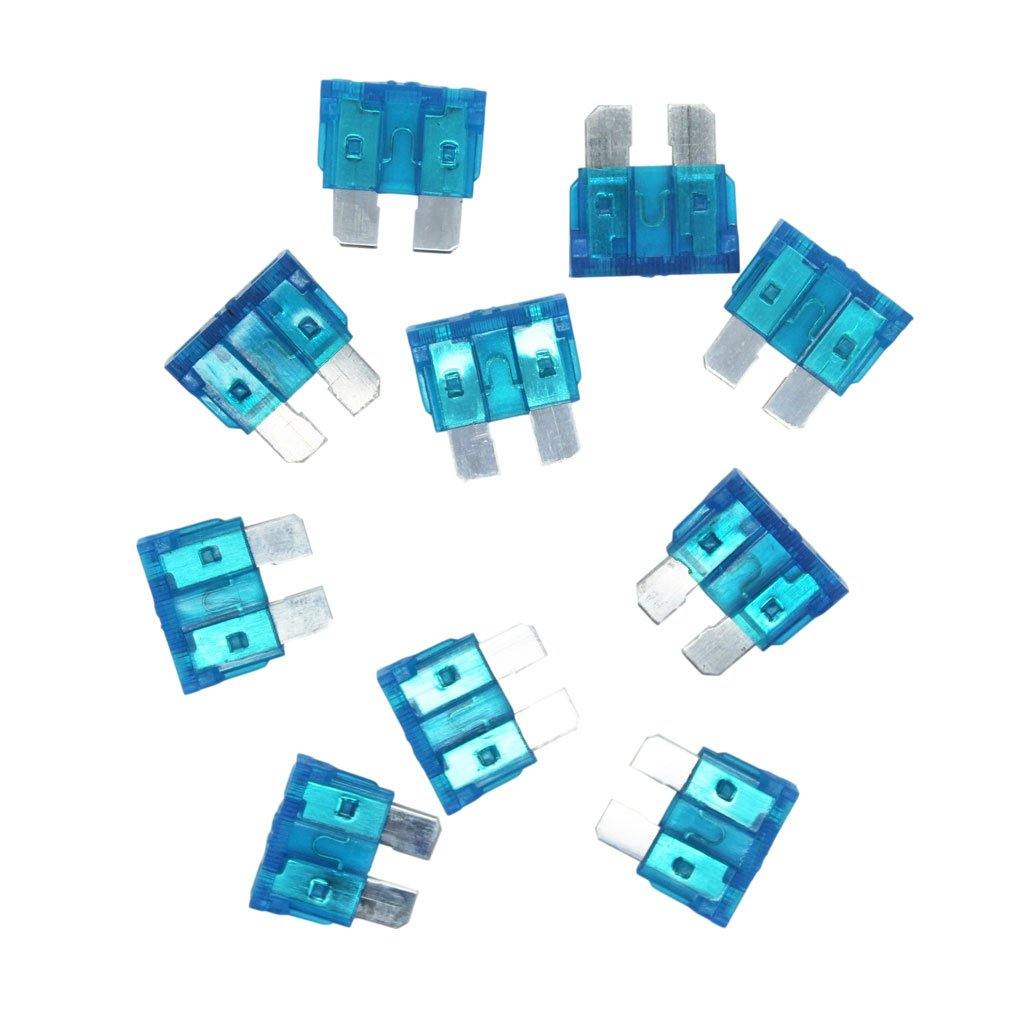 Car Blade Fuse (15A) (Blue) (20mm) (10-piece pack) - CABLESmart
