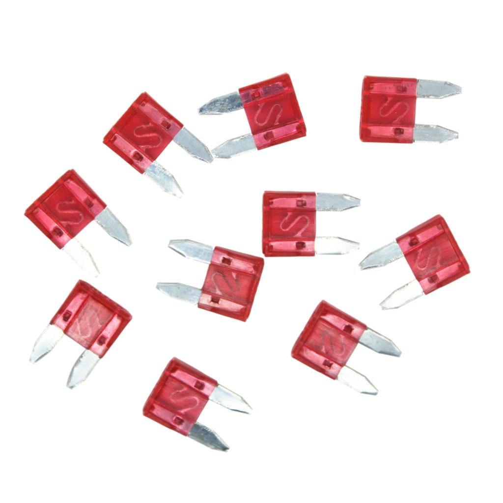 Car Blade Mini Fuse (10A) (Red) (10-piece pack) - CABLESmart