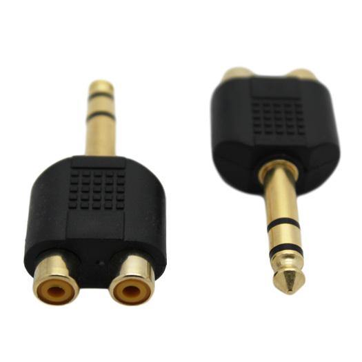 6.35mm Stereo Male to 2RCA Female Adaptor - CABLESmart