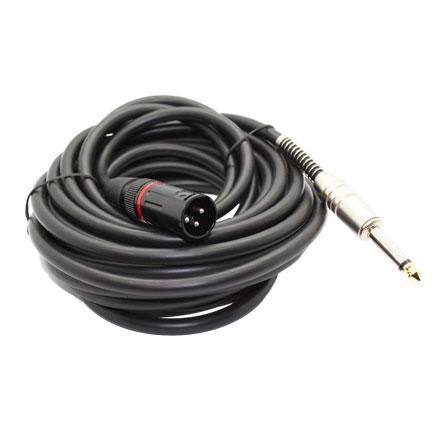 XLR (Cannon) Male to 6.35mm Mono Male Cable (6m) - CABLESmart