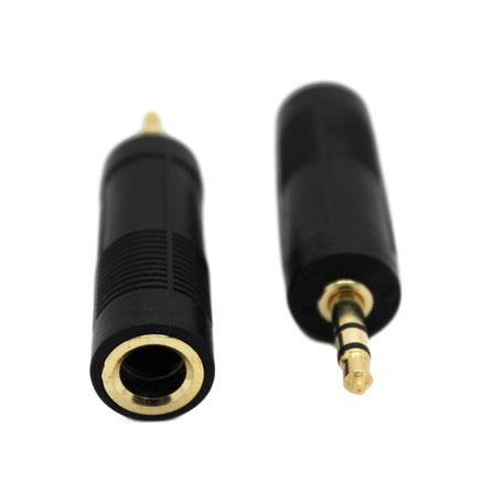 3.5mm Stereo Male to 6.35mm Stereo Female Adaptor - CABLESmart