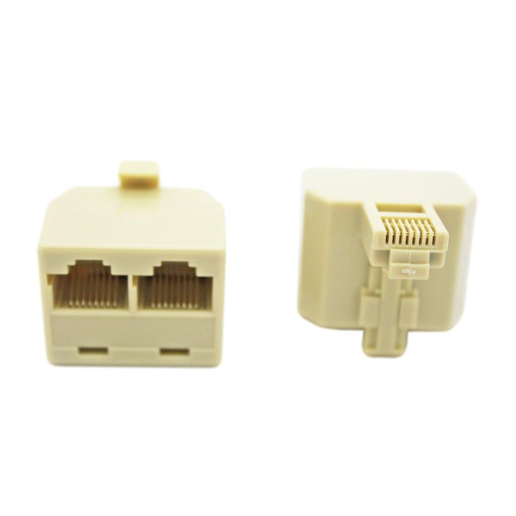 RJ45 Modular 8P8C Male to Dual Female Adaptor - CABLESmart