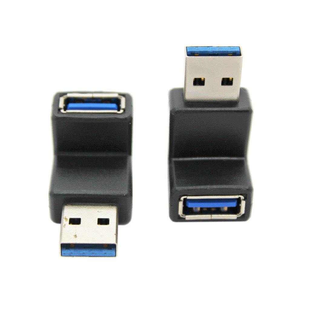 USB A Male to USB A Female Angle Adaptor - CABLESmart
