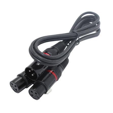 XLR (Cannon) Male to 2 x XLR (Cannon) Female Cable (1m) - CABLESmart