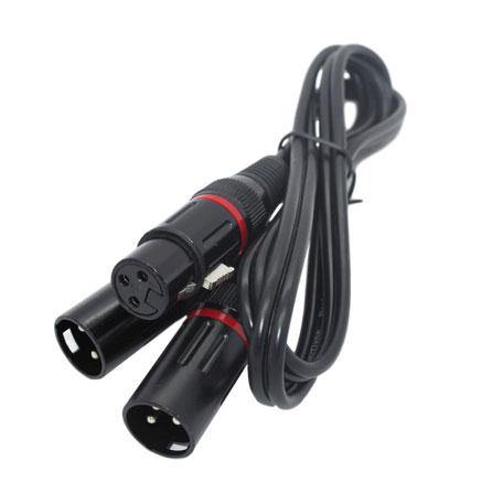 XLR (Cannon) Female to 2 x XLR (Cannon) Male Cable (1m) - CABLESmart