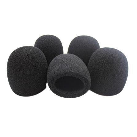Microphone Sponge (5-pack) (Black) - CABLESmart