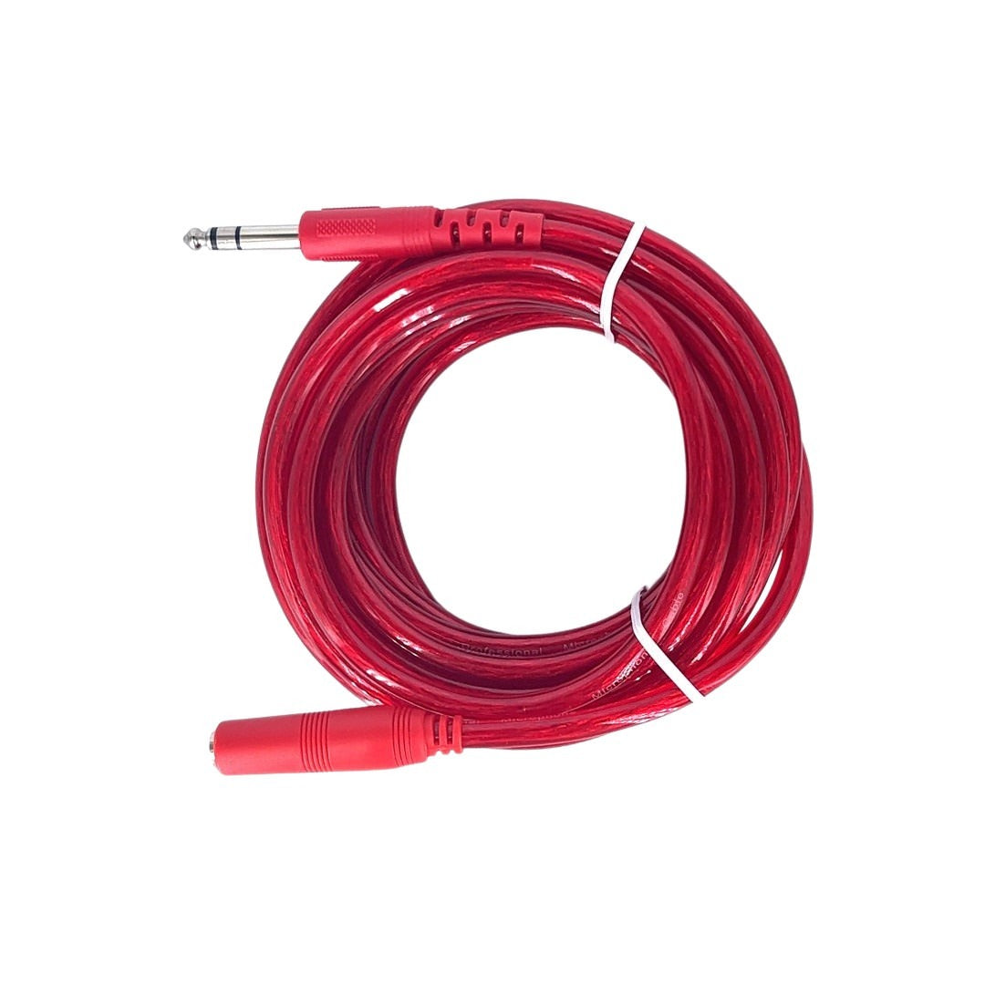 6.35mm Stereo Male to 6.35mm Stereo Female Cable (5m)