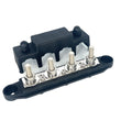 DC Bus Bar + Cover (4 x M8 + 3 x #8 Screw) (48V DC / 250A) (Black)
