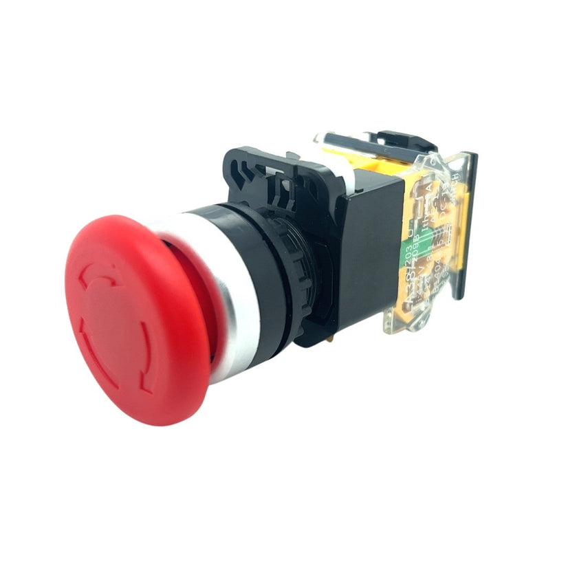 Mushroom Head Emergency Stop Push Button Switch (22mm)... | CABLESmart