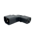 IEC Female C13 to IEC Male C14 Horizontal Right Angle Adaptor 10A 250V AC - CABLESmart