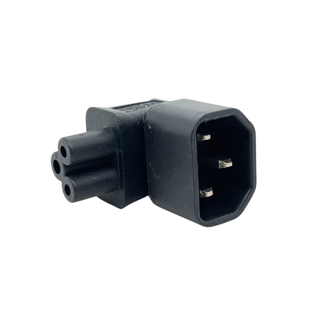 Clover Female C5 to IEC Male C14 Vertical Adaptor 2.5A 250V AC - CABLESmart