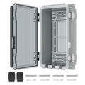 Electrical Transparent Junction Box + Components 225mm x 125mm x 110mm Waterproof - CABLESmart