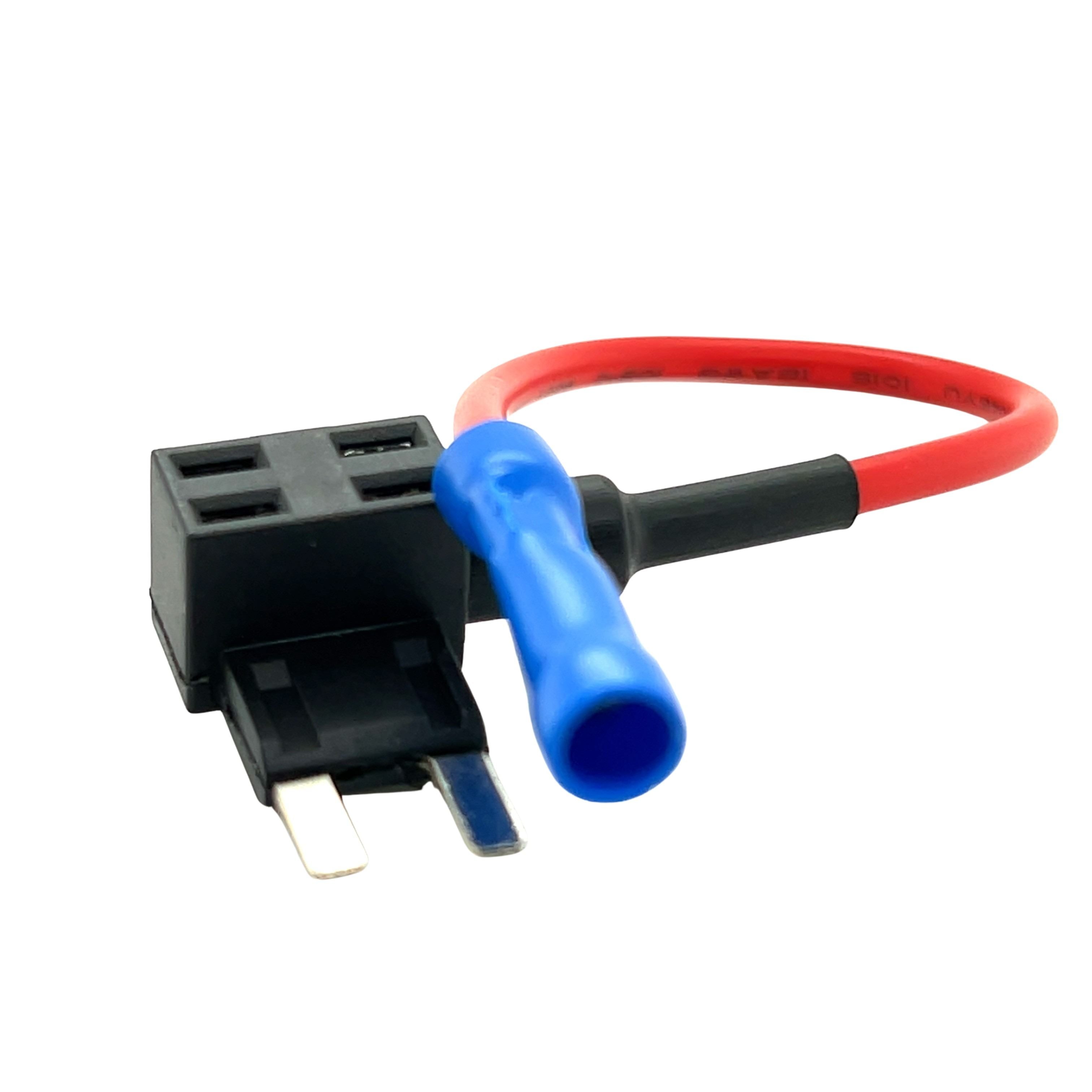 Add-A-Circuit Mini Blade Fuse Holder + 16AWG Cable - CABLESmart