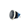 Metal Flat Head Push To Make Switch 250V 3A Black