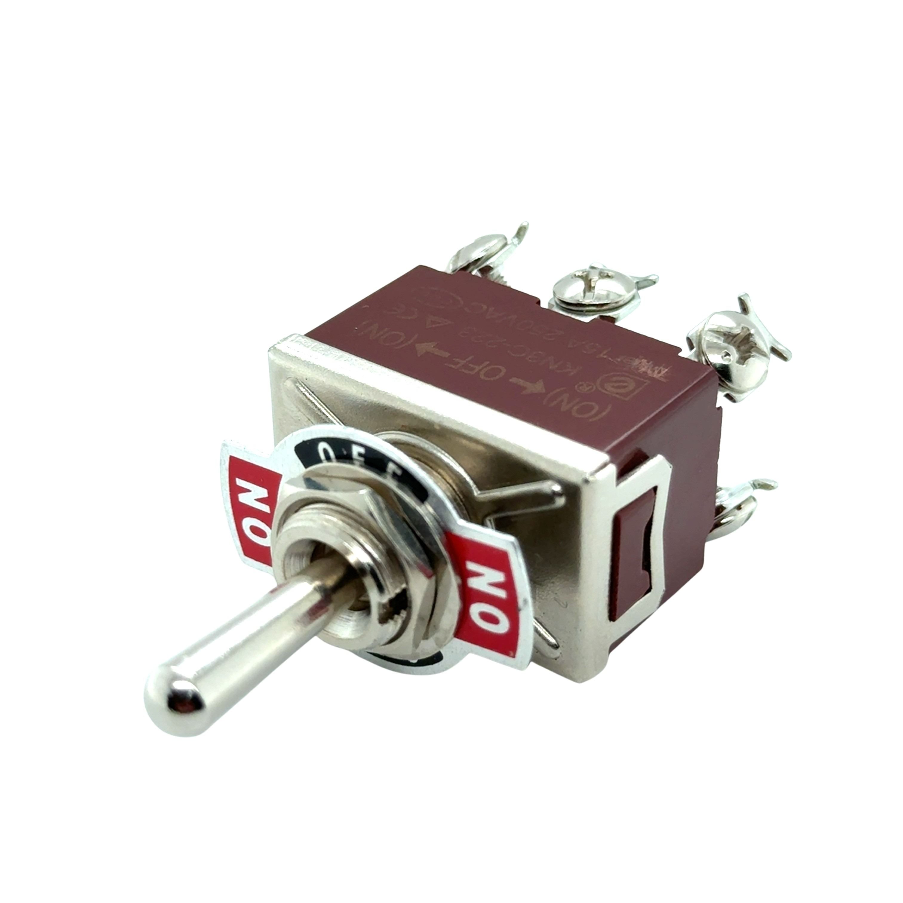 On/Off/On Momentary Toggle Switch 12V DC 30A DPDT - CABLESmart
