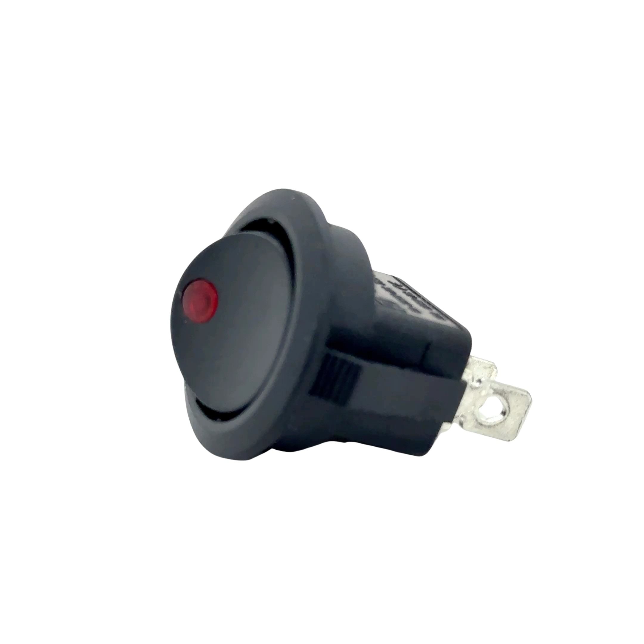 Rocker Switch + LED 250V AC 6A SPST Round