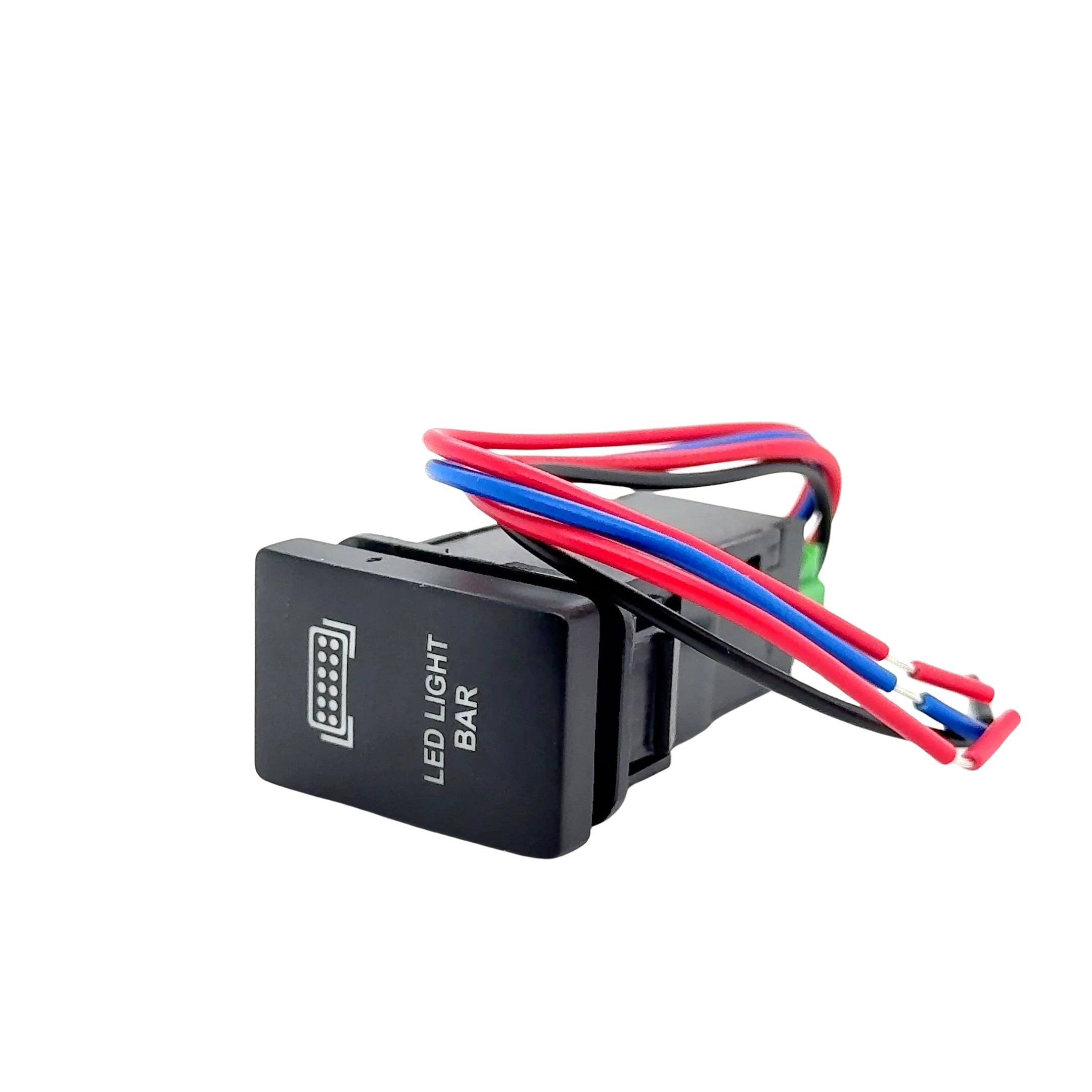 Light Bar On/Off Push Button Switch Toyota 12V 3A SPST Blue
