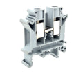 UK6N DIN Rail Screw Clamp Terminal Block 6mm2 Wire Size Grey
