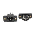 Clover AC Power Panel Mount Male Connector - CABLESmart