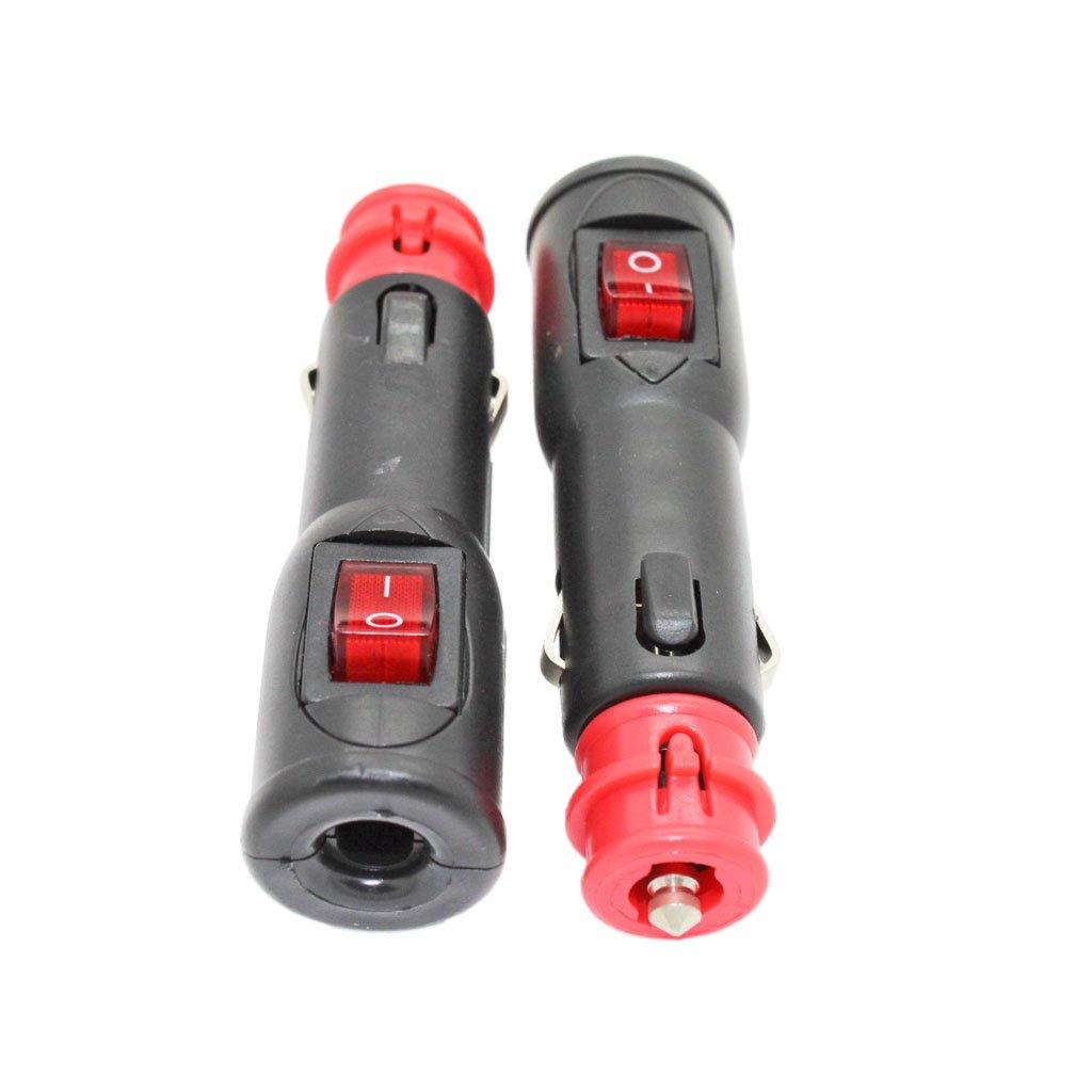 Cigarette Lighter Plug + Power Switch (12/24V) (1pc) | CABLESmart