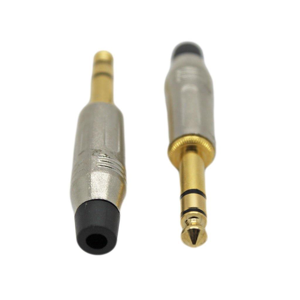 6.35mm Stereo Male Connector (HQ-Gold) (1pc) - CABLESmart