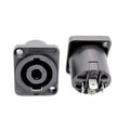 Speakon (4P) Female Panel Mount Connector (Metal Clip type) - CABLESmart
