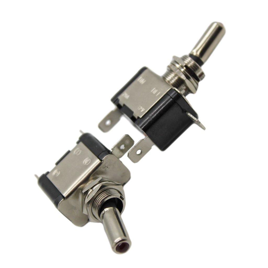 On/Off Toggle Switch + LED (12V DC / 20A) (SPST) (1pc) | CABLESmart