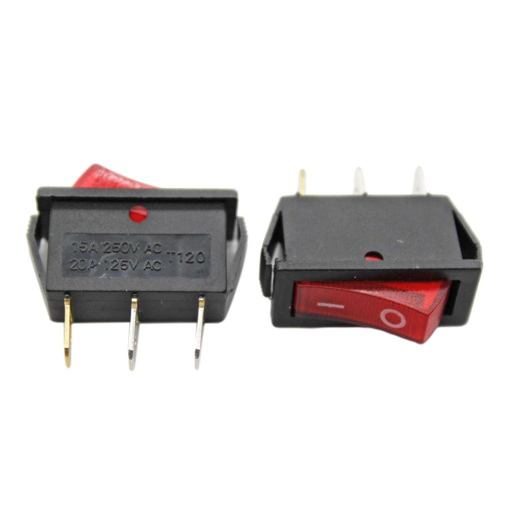 Rocker Switch (Illuminated) (250V / 15A) (Rectangular) (1pc) – CABLESmart
