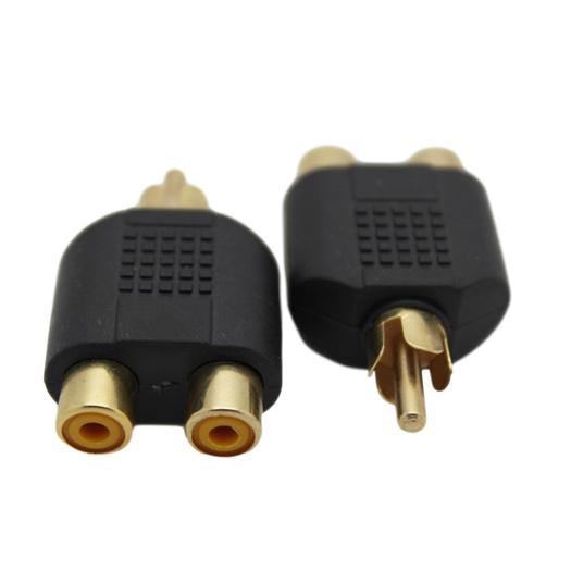RCA Male to 2RCA Female Adaptor (1pc) – CABLESmart