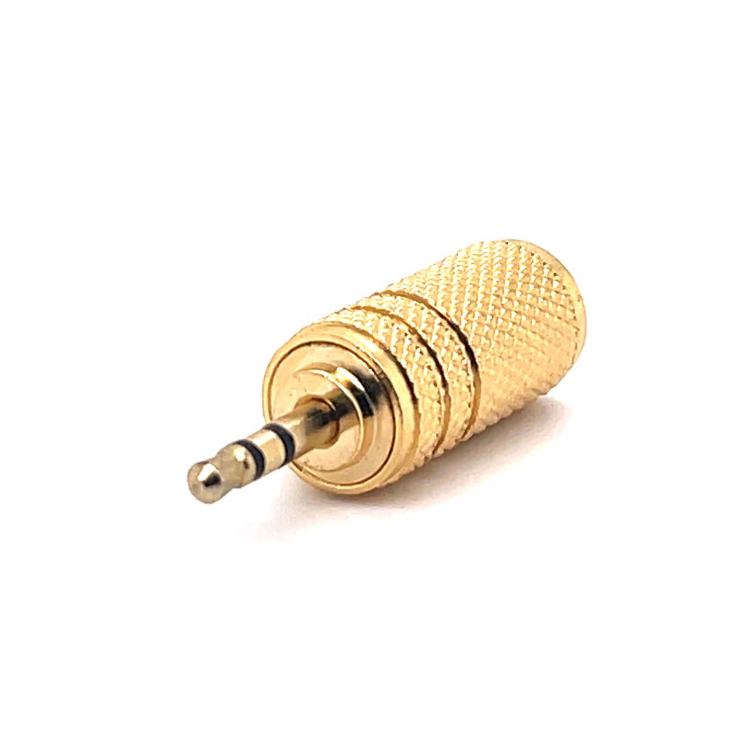 3.5mm Stereo Female to 2.5mm Stereo Male Adaptor (Full Metal Gold) (1pc)