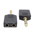 6.35mm Stereo Male to 2 x 6.35mm Stereo Female Connector - CABLESmart