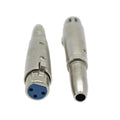 XLR (Cannon) Female to 6.35mm Mono Female Adaptor - CABLESmart