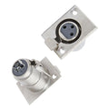 XLR (Cannon) Panel Mount Female Connector - CABLESmart